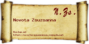 Novota Zsuzsanna névjegykártya