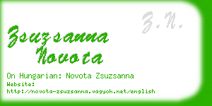 zsuzsanna novota business card